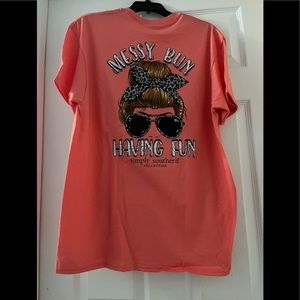 Simply Southern Messy Bun XL T-Shirt NWOT
